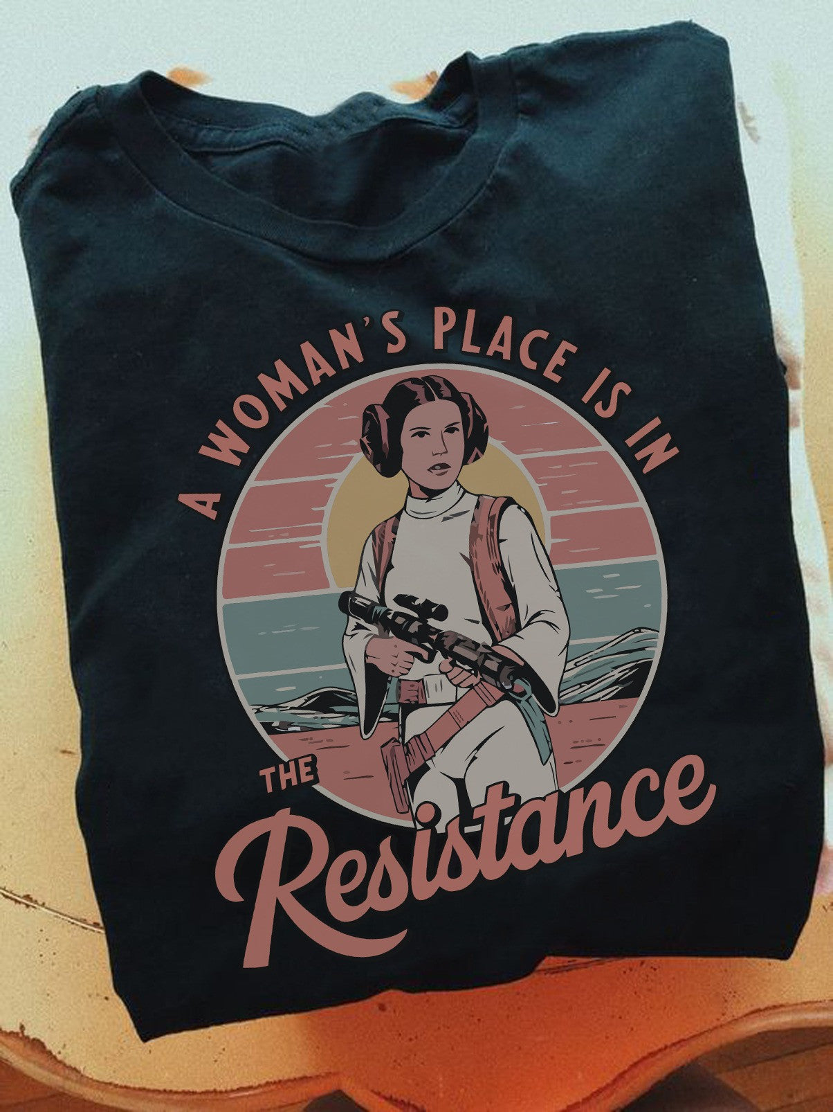 A Woman’s Place Is In The Resistance Vintage T-Shirt Social Justice Feminist Shirt